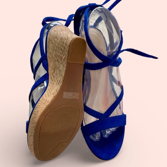 Guess Lace-Up Wedge Sandals – Size 7 - Picture 3 of 3